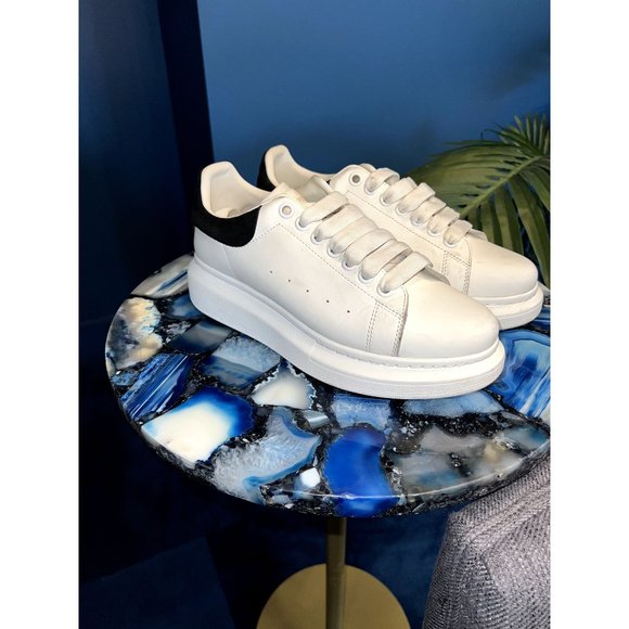 Alexander McQueen Shoes | Authentic Alexander McQueen Leather Oversized Sneakers Size 41 | Color: White | Size: 41 | Marandaeubanks's Closet